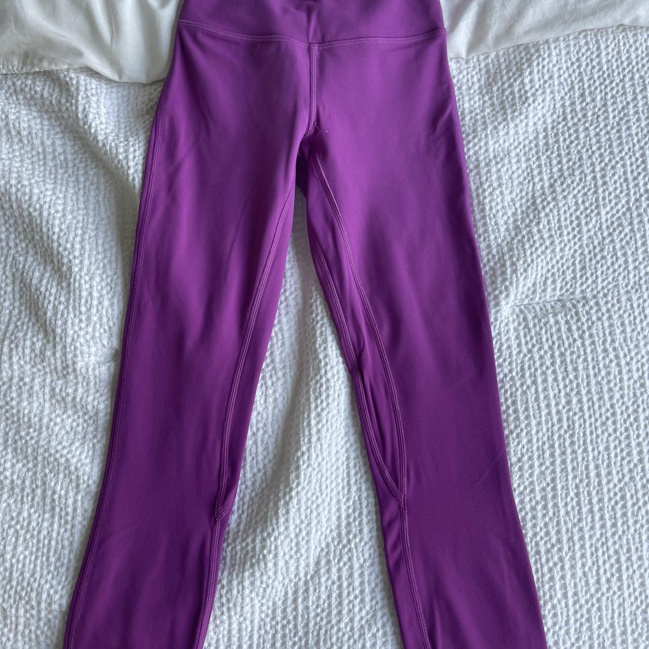 Purple lululemon leggings 25’. Perfect condition,... - Depop