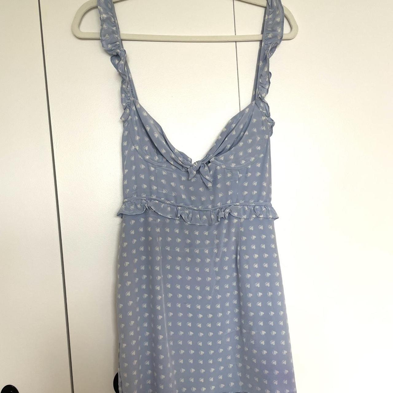 For Love and Lemon Baby Blue Dress #forloveandlemon... - Depop