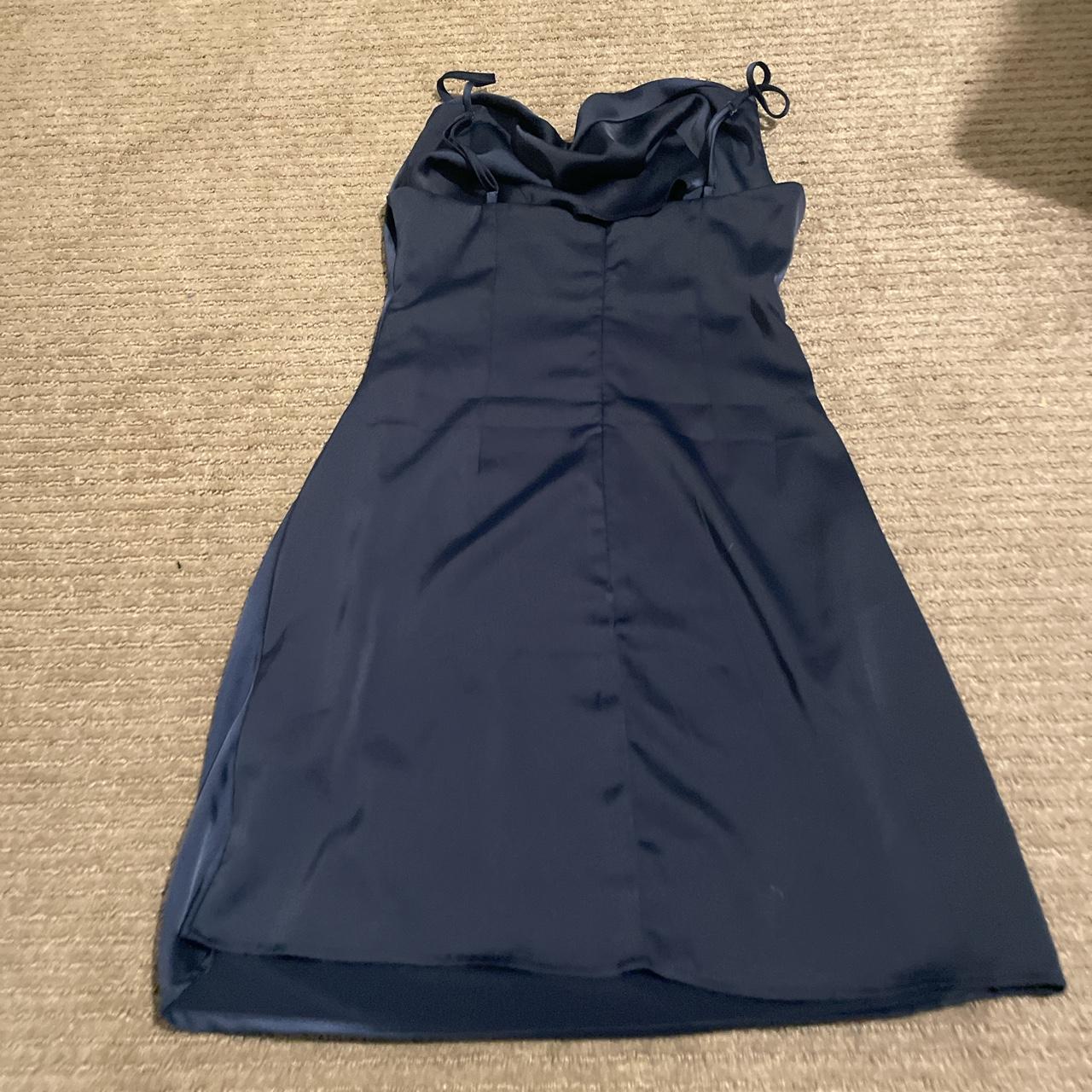 -navy urban outfitters dress with a droop... - Depop