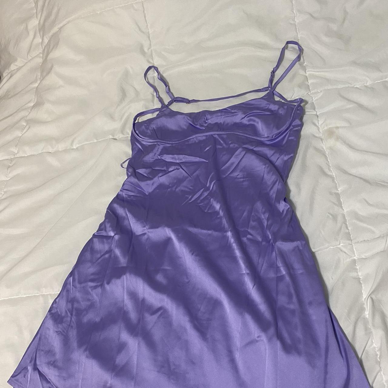 princes polly dress Satin dress Purple Size... - Depop