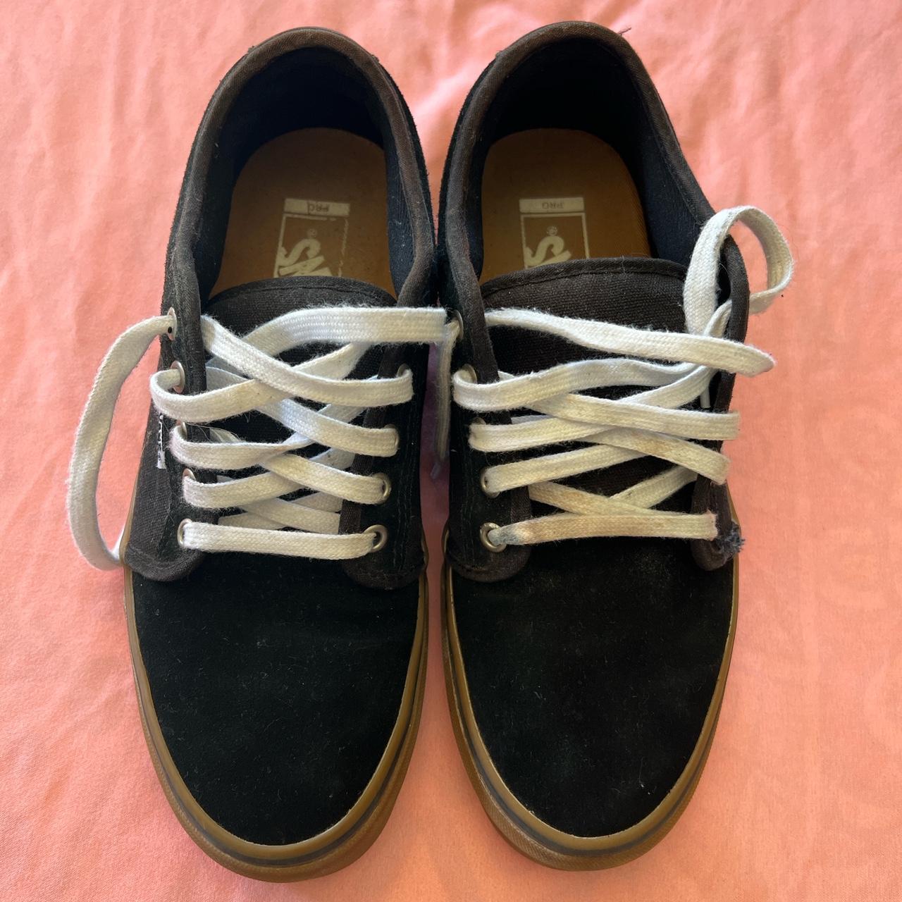 Black vans with brown trim I don t know what to
