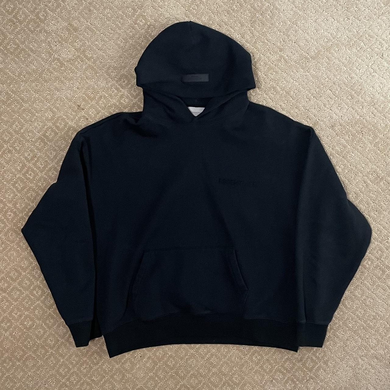 Black Essentials Hoodie Medium Like New Ships 1-3 days - Depop