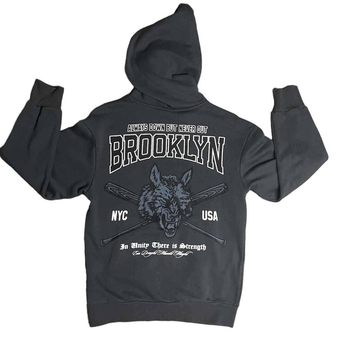 Graphic Cursive Streetwear Brooklyn Hoodie/Pull...