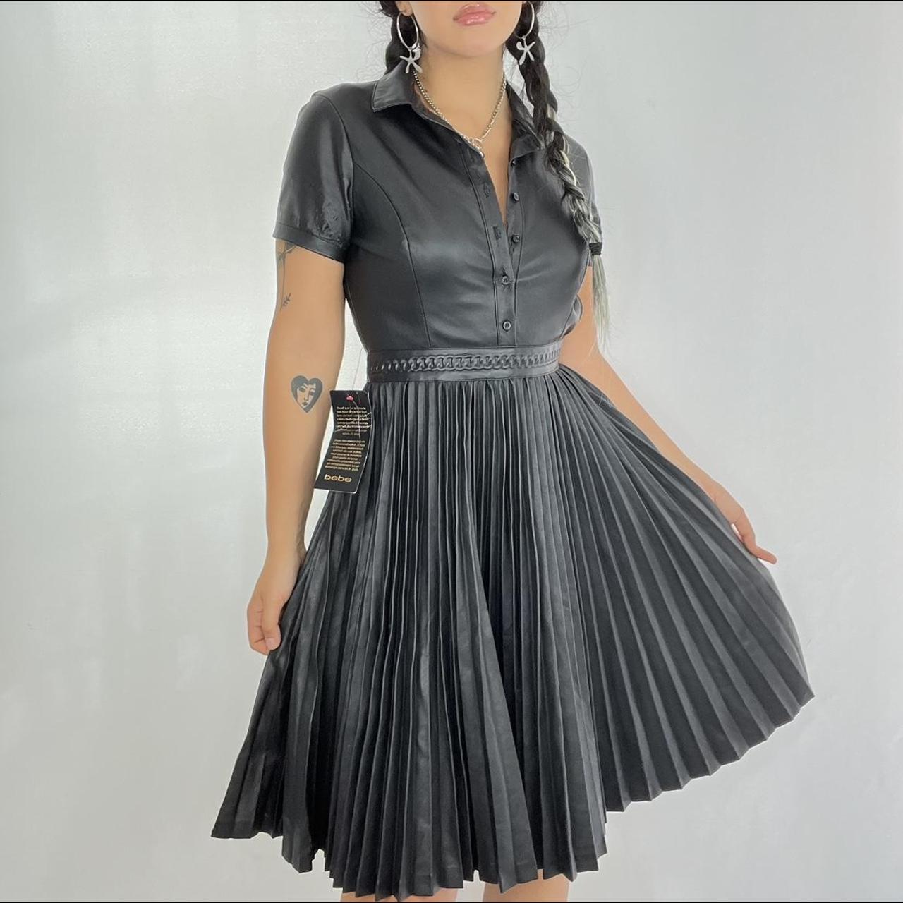 Bebe Black Leather Dress