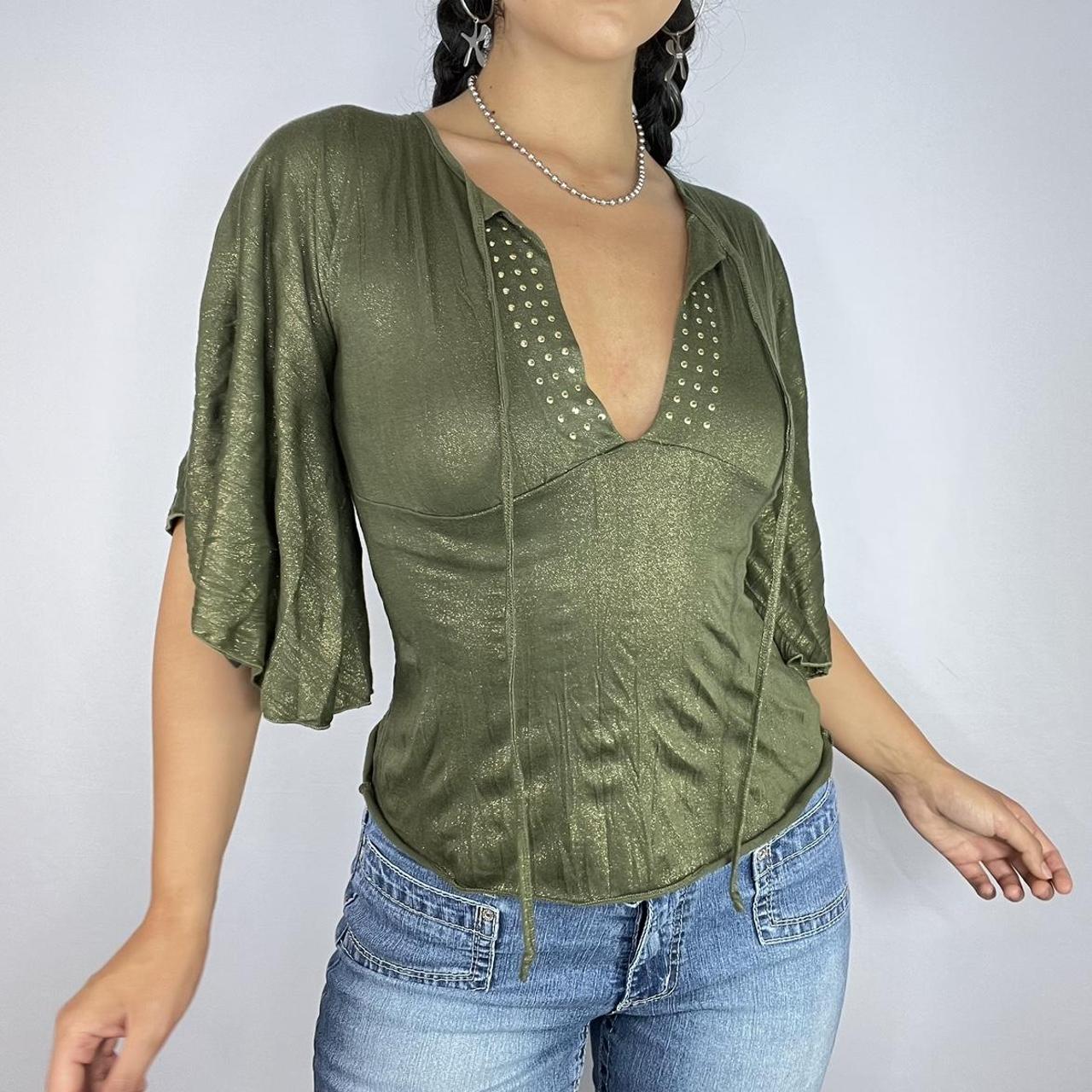 Women's Green Blouse | Depop