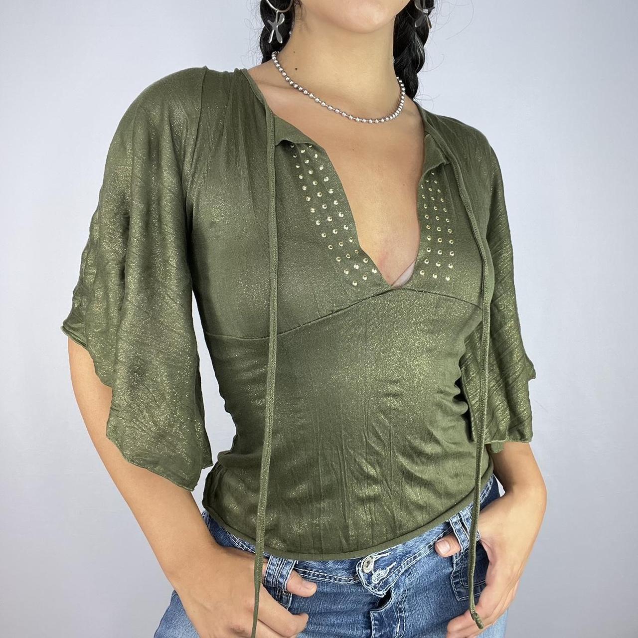 Women's Green Blouse | Depop