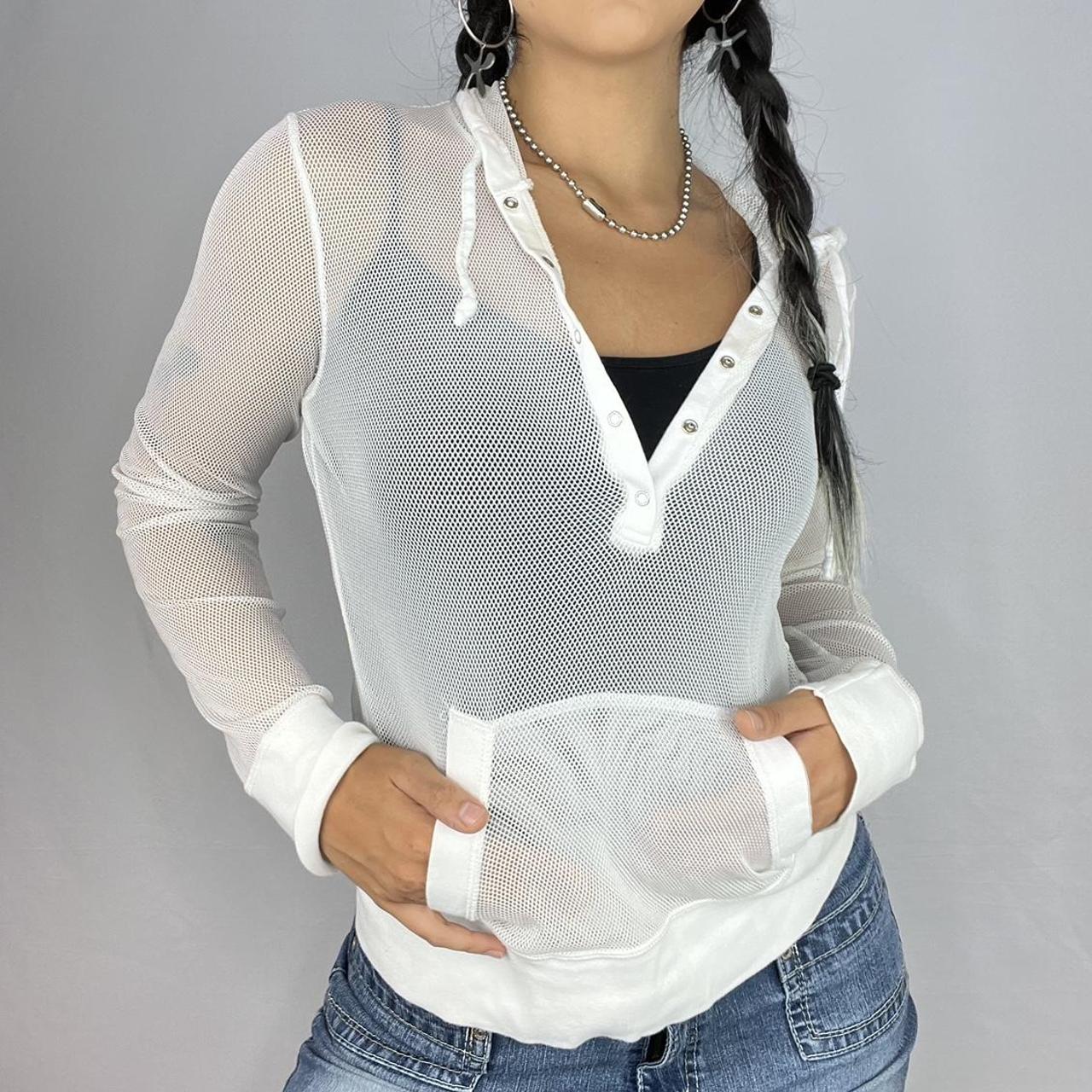 Netted hoodie best sale