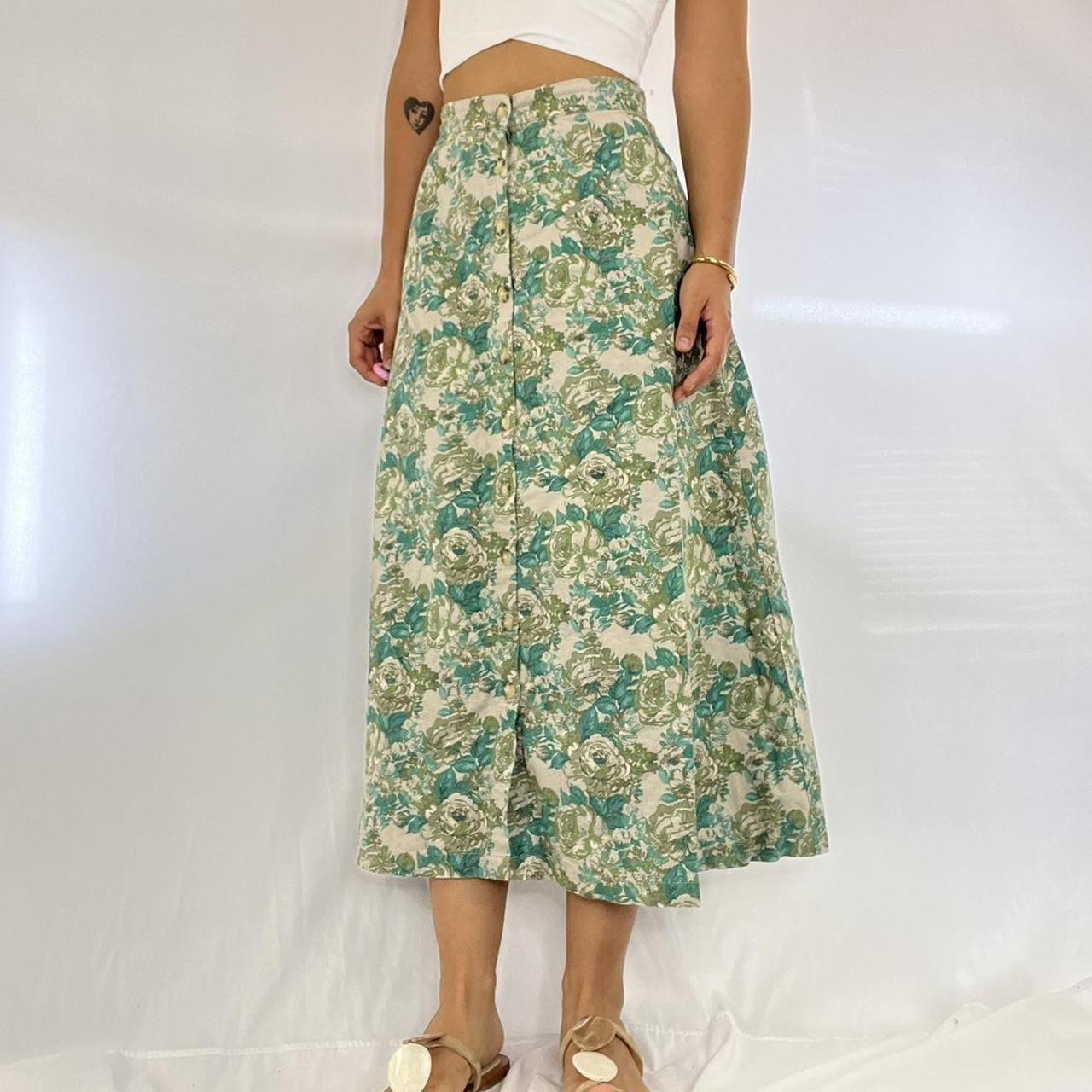 Casual Corner Women's Casual Skirt - Green/Multi … - image 3