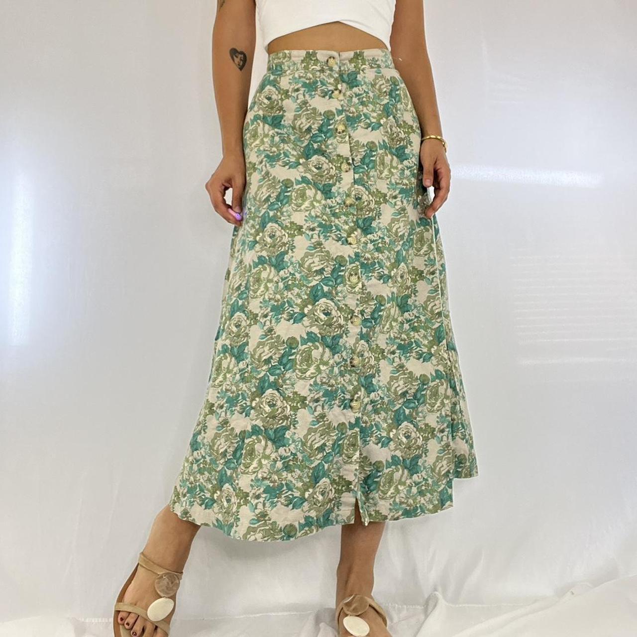 Casual Corner Women's Casual Skirt - Green/Multi … - image 4