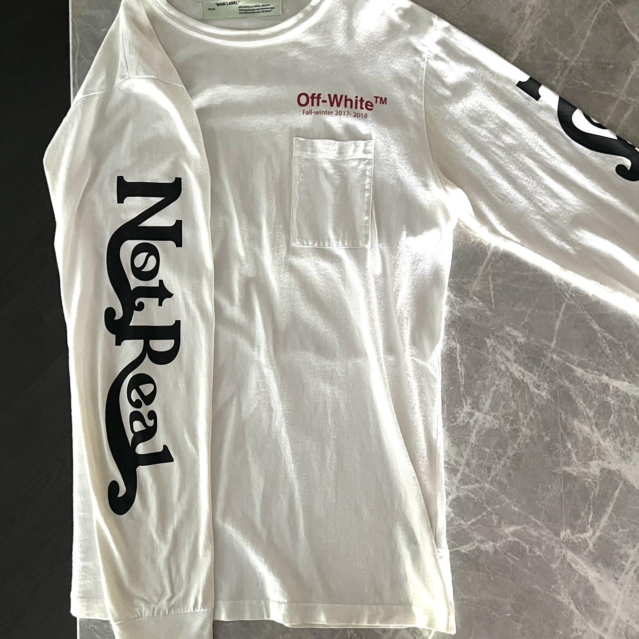 Long Sleeve Off White Fall Winter 2018 T Shirt Black/White Big