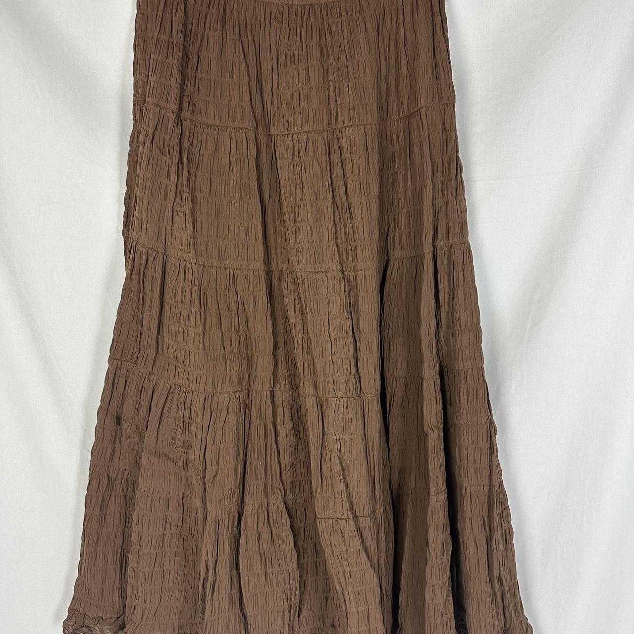 Seed maxi skirt Brown size 8 ⚡️Message me before you... - Depop