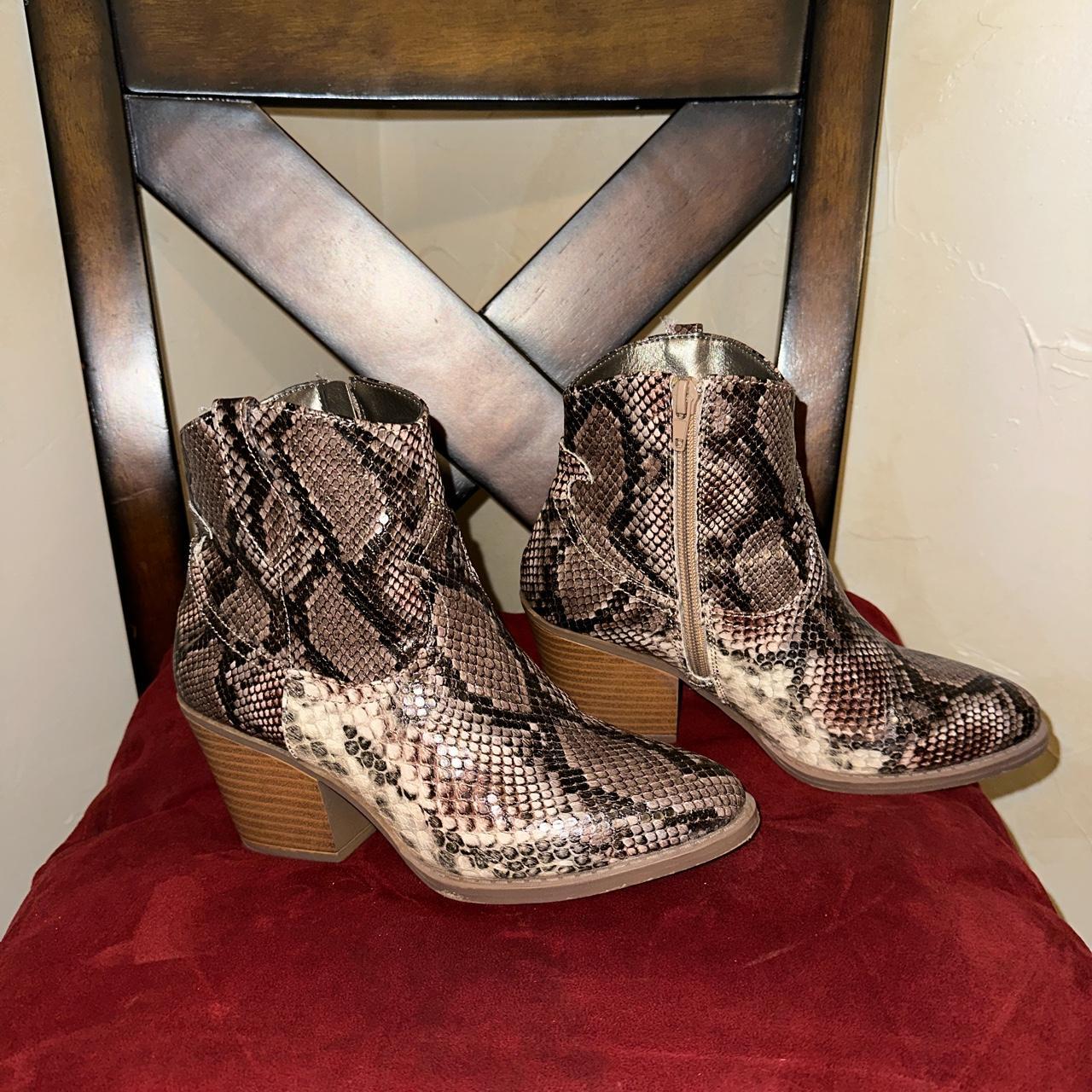 Dillards deals snakeskin boots