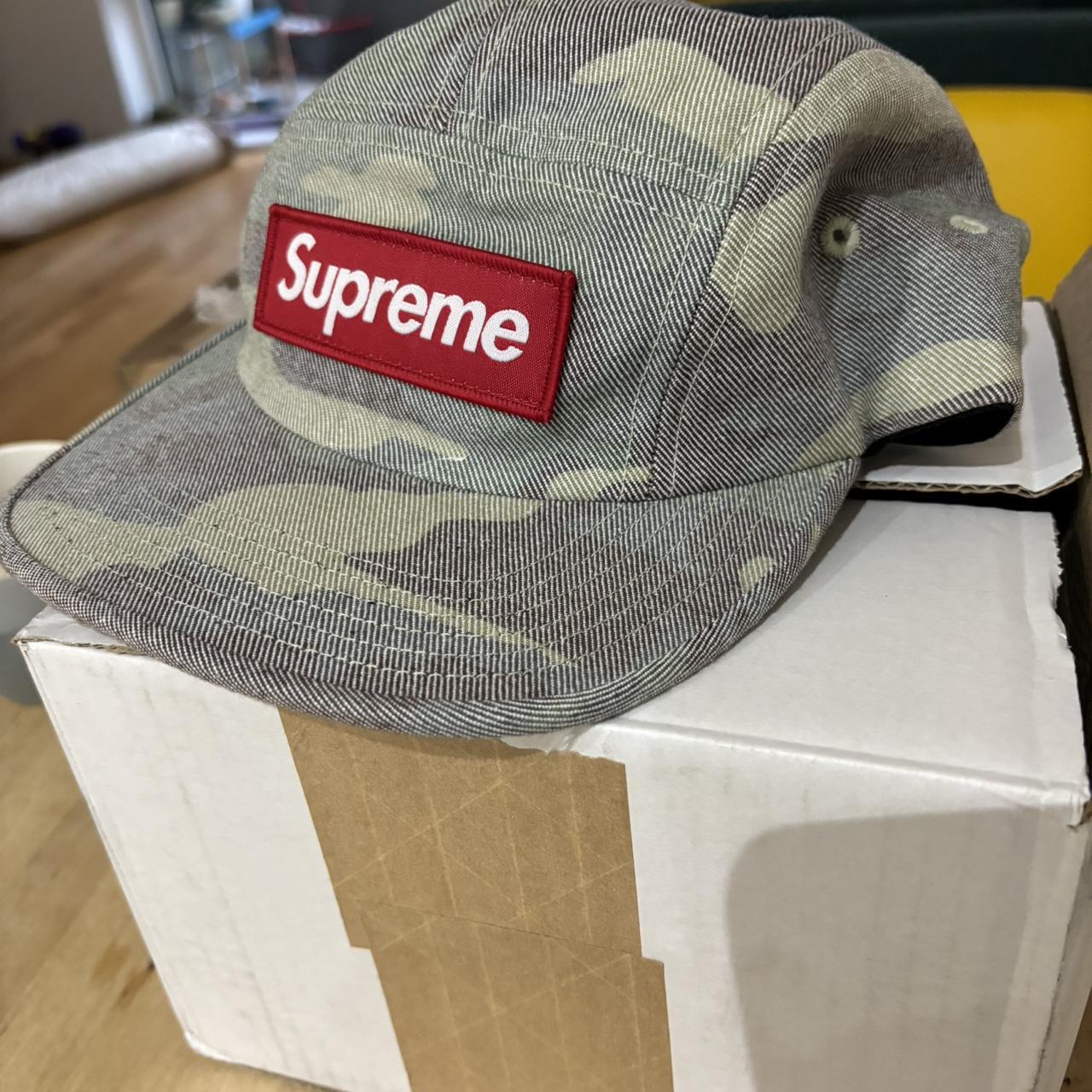 Supreme washed clearance out camo cap