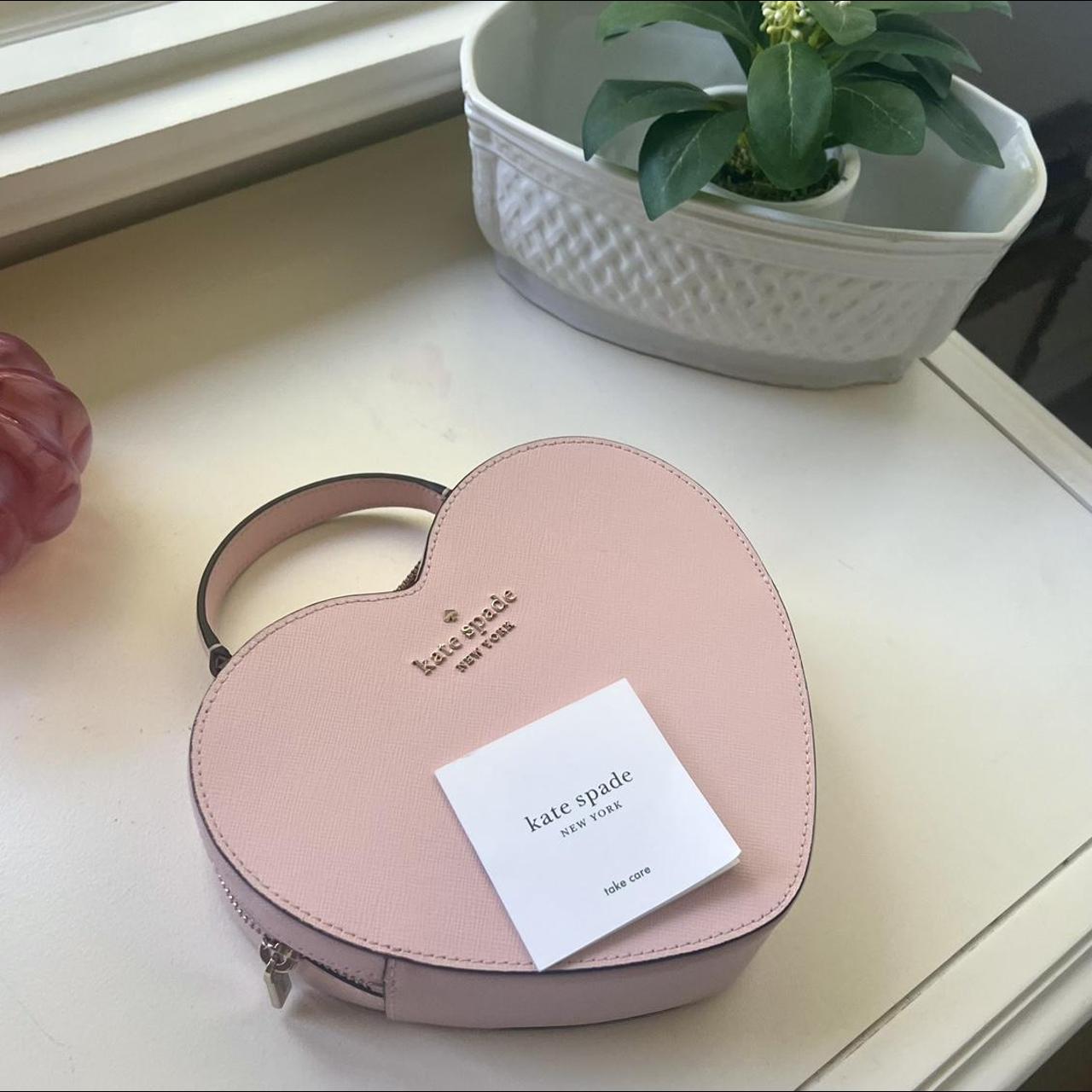 NEW WITH TAGS: Kate Spade Pink Heart Bag💗👛 Brand - Depop