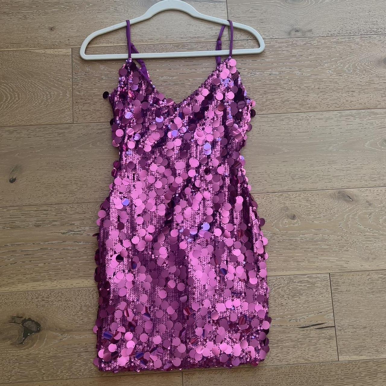 Windsor Megan Moroney collection pink mini sequin dress - Depop