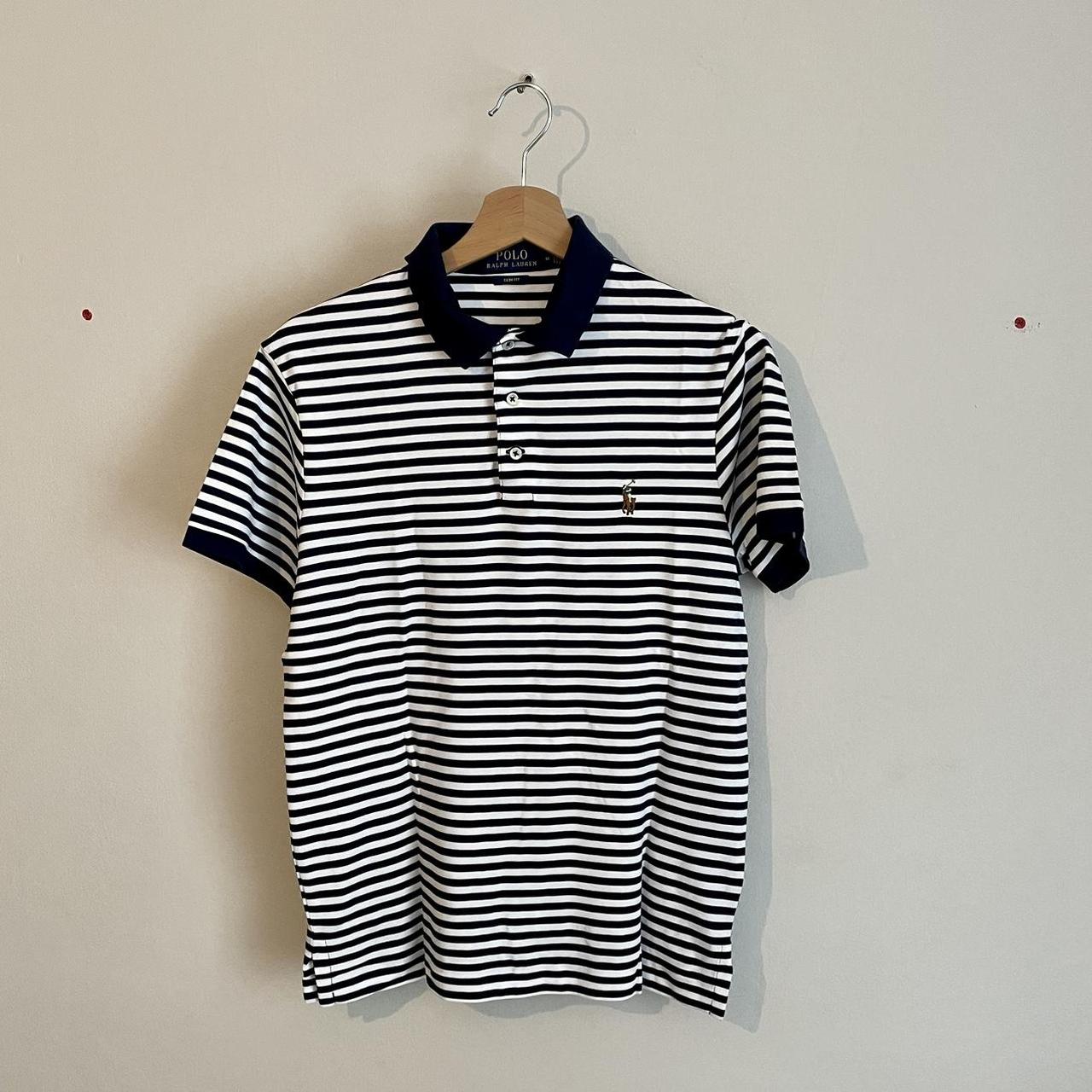 Polo Ralph Lauren Men's Blue and White Polo-shirts | Depop