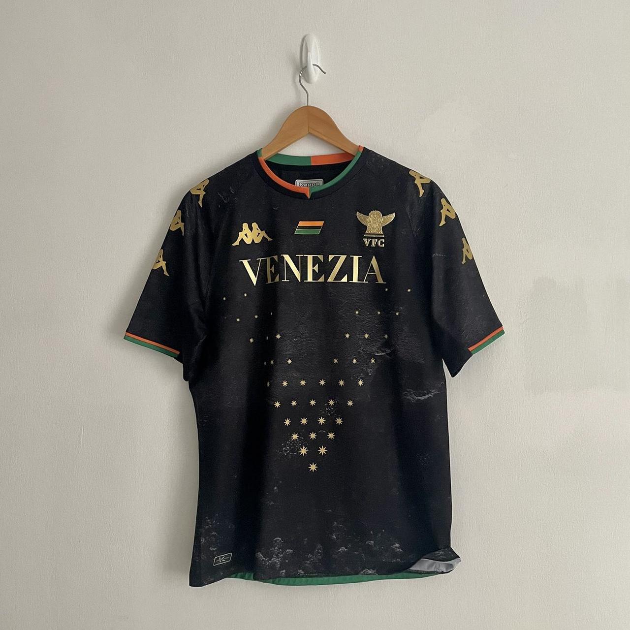 Venezia 21-22 home shirt, black, size large.... - Depop