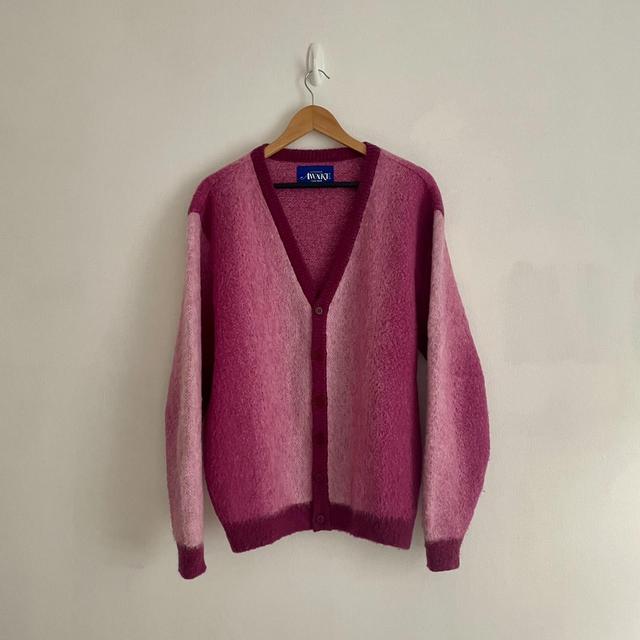 Awake NY Mohair ombre striped cardigan M 単品販売／受注生産