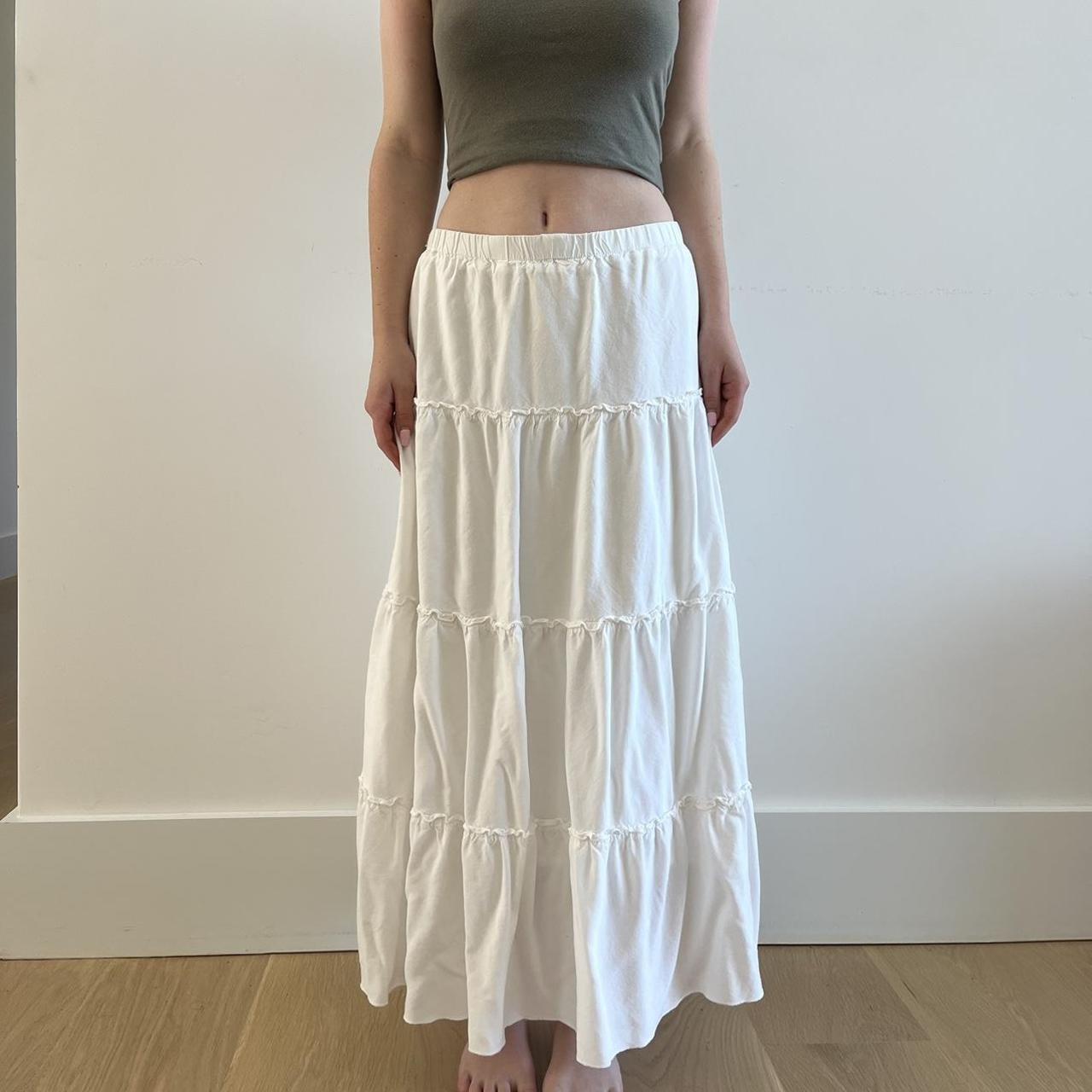 White Brandy Melville Skirt Depop