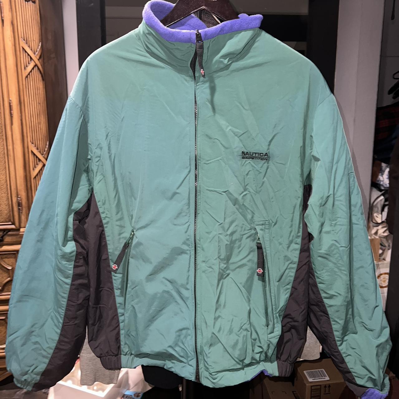 Nautica competition zip up with pockets (inside and... - Depop