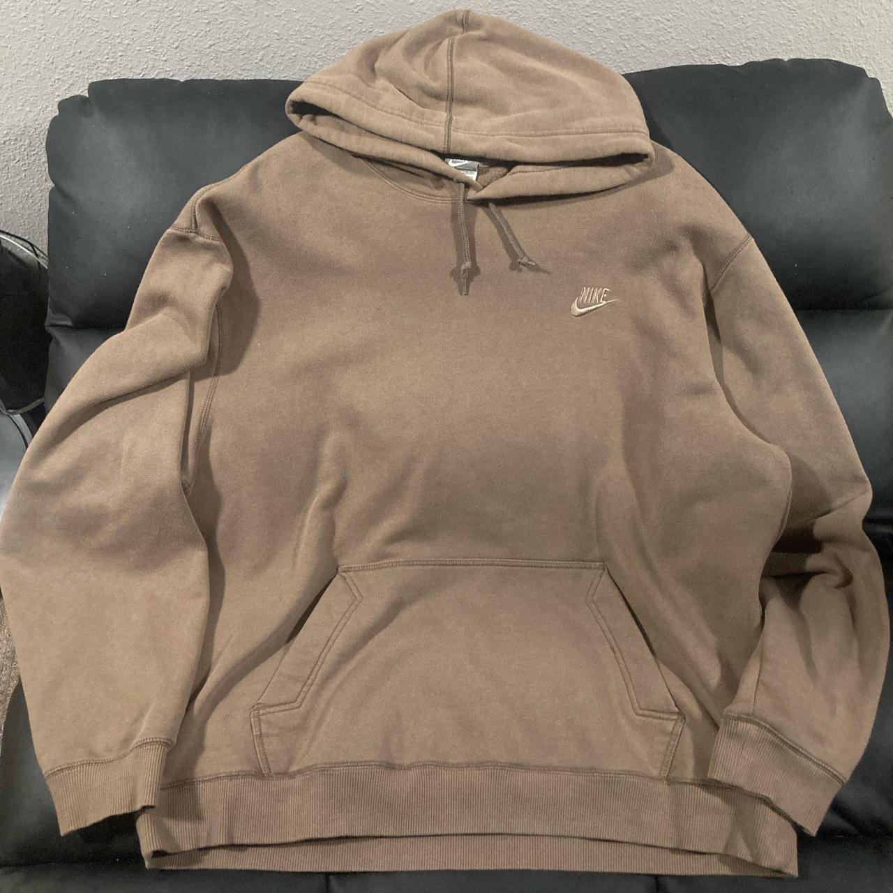 tawny brown nike hoodie