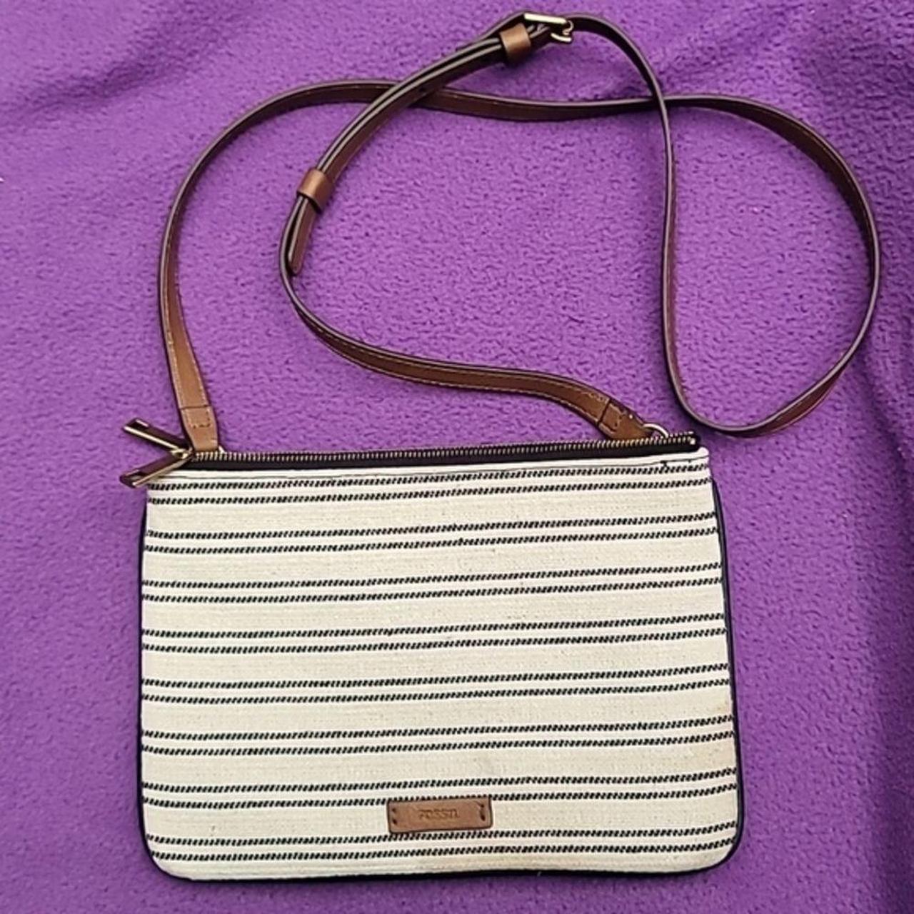 Product Image 1 - striped Fossil crossbody handbag. Good
