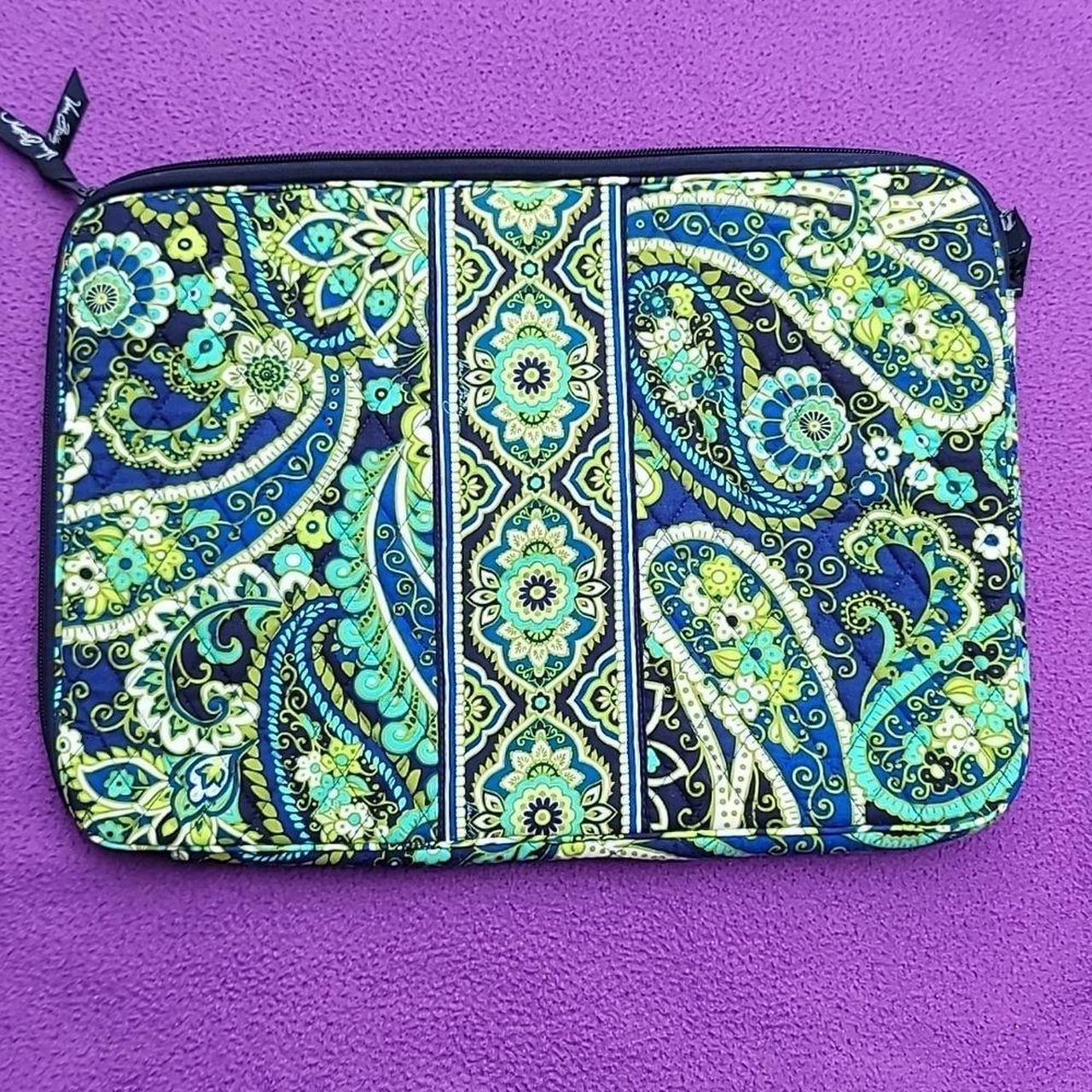 Vera Bradley Rhythm blue 16-inch laptop case. Great... - Depop