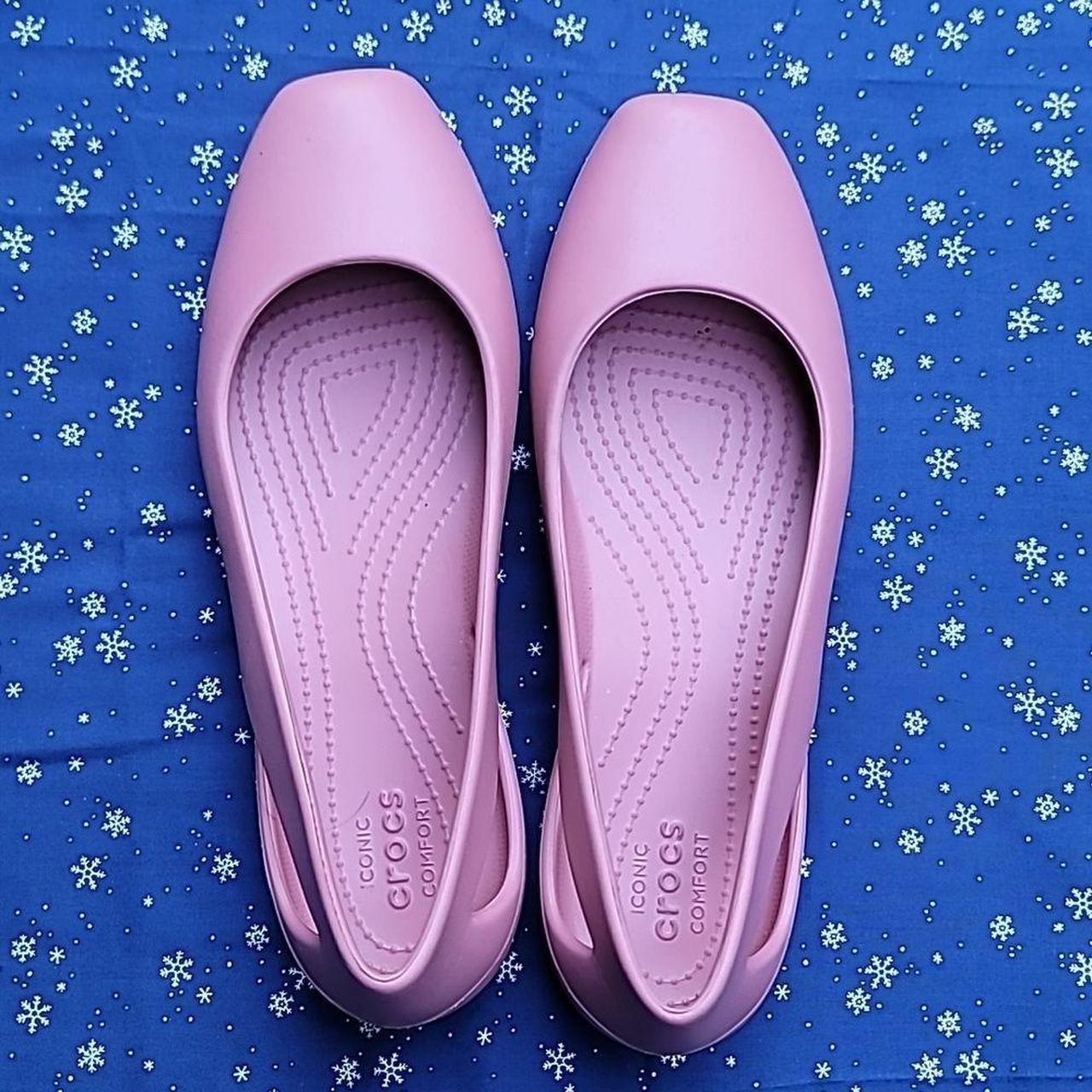 Crocs ballet flats discount pink