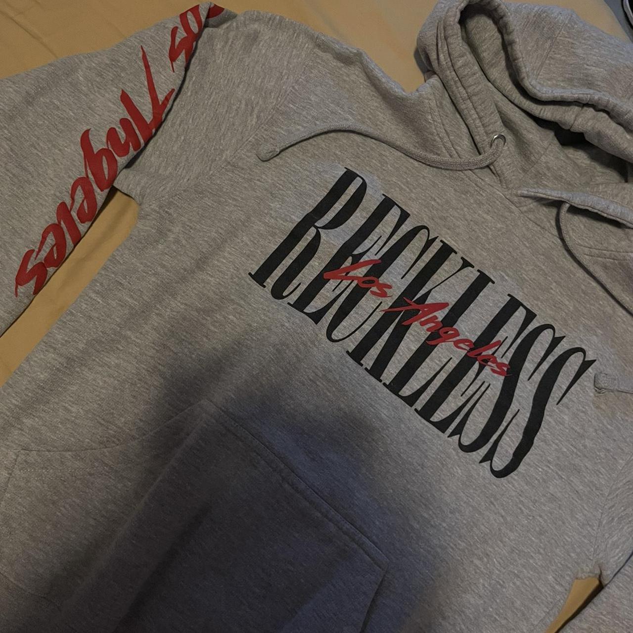 Young reckless hoodie stain on lower right arm Depop