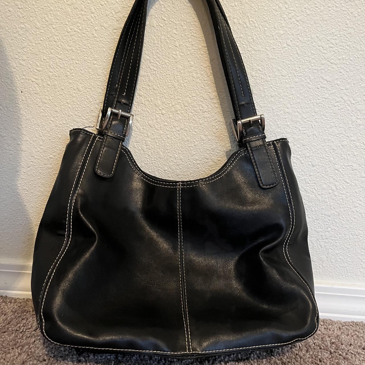 Black Vintage Nine West Shoulder Bag black man made... Depop