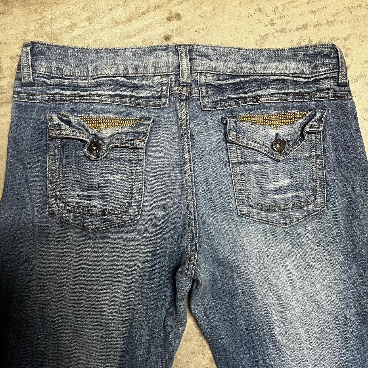 Y2K low waist bootcut Mudd denim jeans With... - Depop