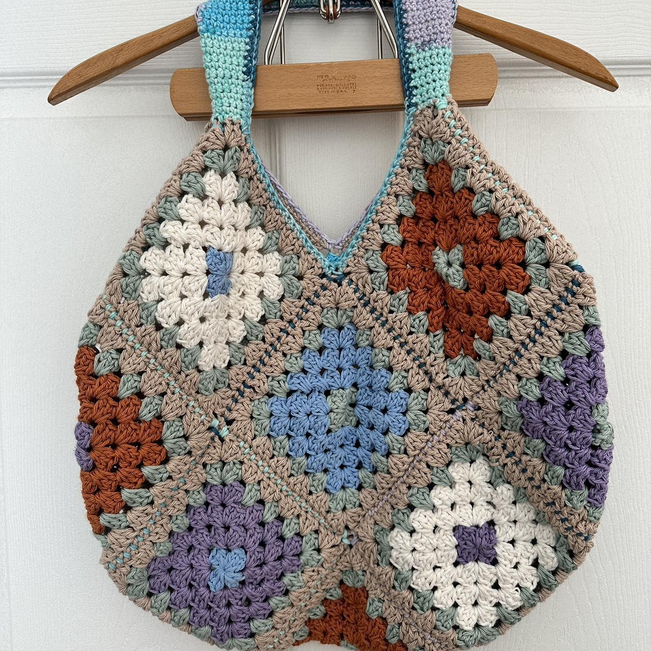 handmade crotchet bag! super cute and versatile... - Depop