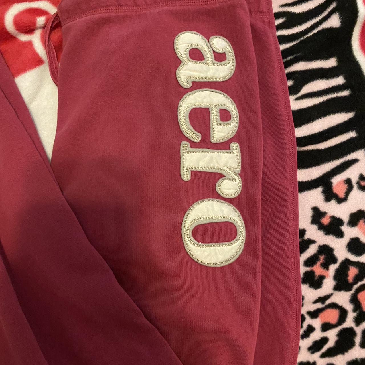 Aeropostale Women's Pink and White Joggers-tracksuits (4)