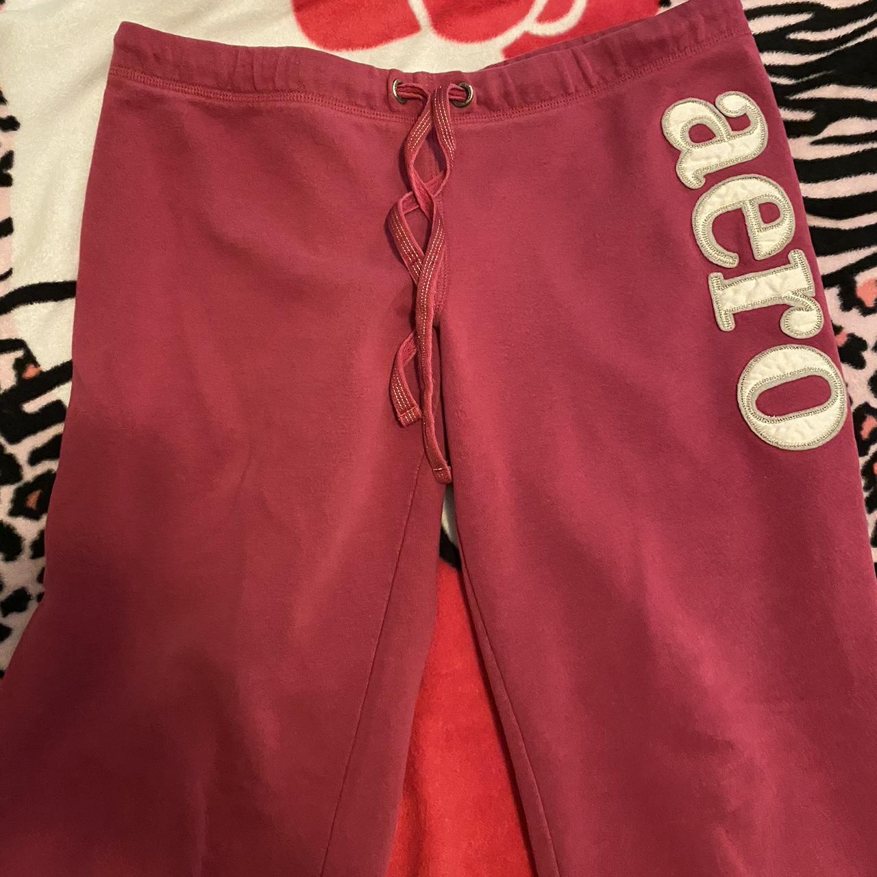 Aeropostale Women's Pink and White Joggers-tracksuits (5)