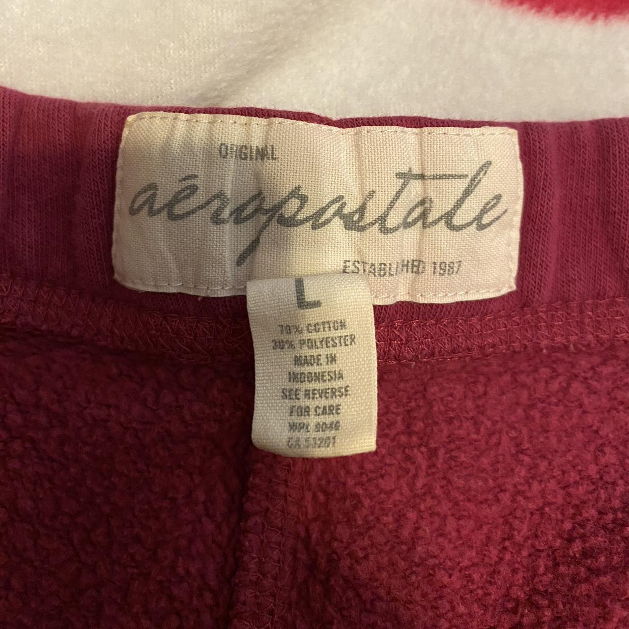 Aeropostale Women's Pink and White Joggers-tracksuits (6)