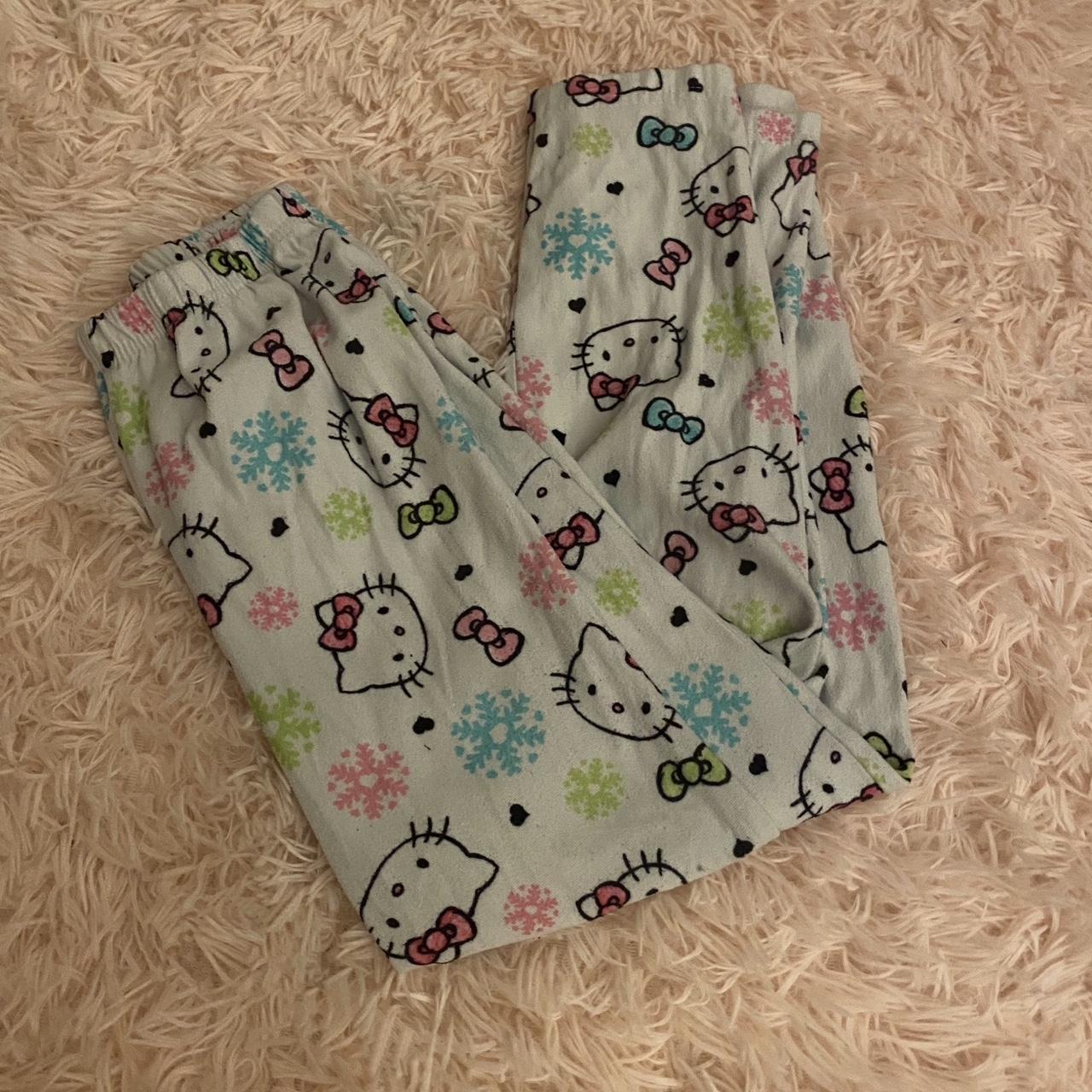 vintage y2k hello kitty pajama bottoms💋 cute y2k... Depop