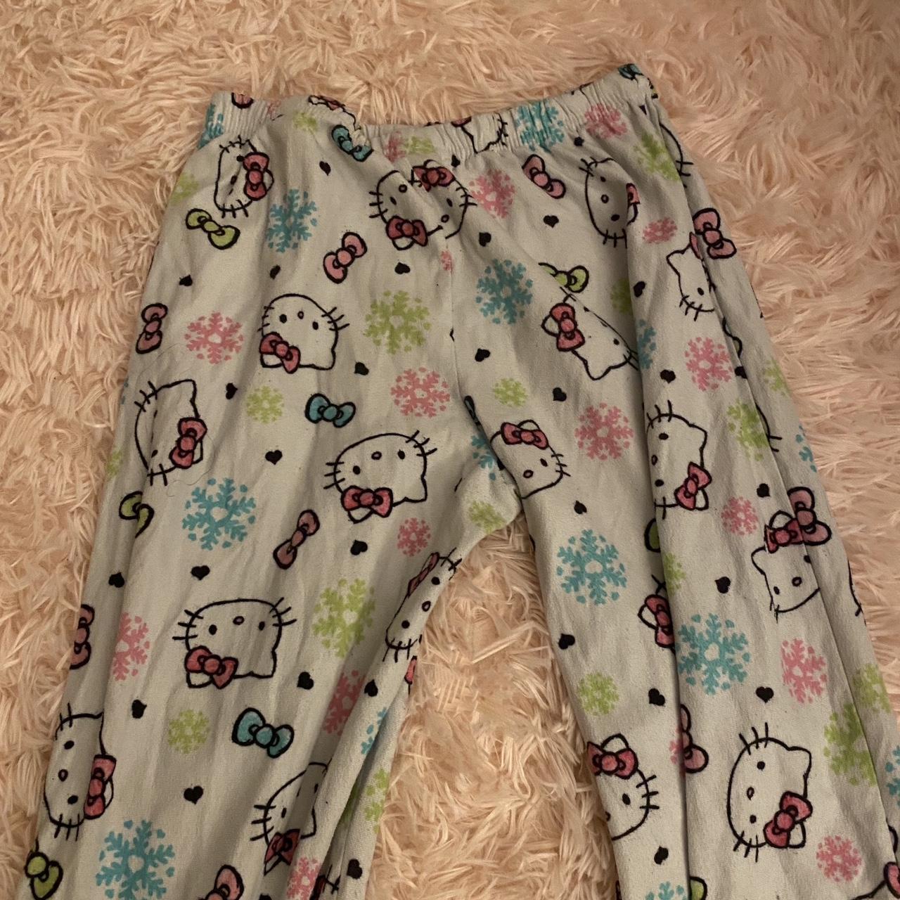 vintage y2k hello kitty pajama bottoms💋 cute y2k... Depop