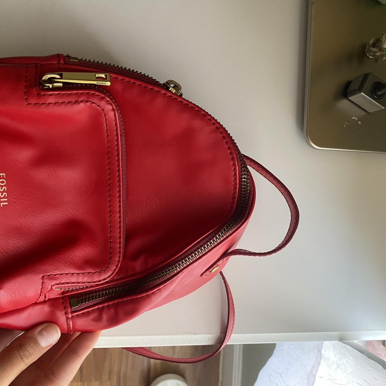 Fossil Women's Backpacks - Red – Red Fossil mini … - image 1