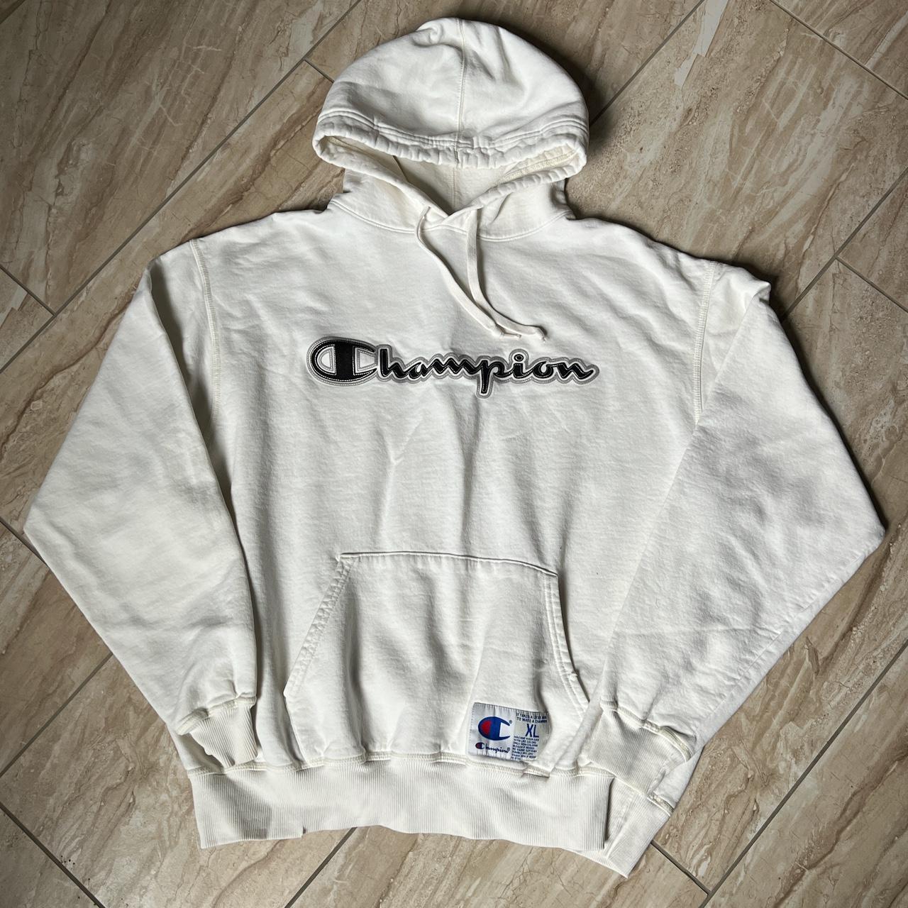 Champion sweater shop oversized off white