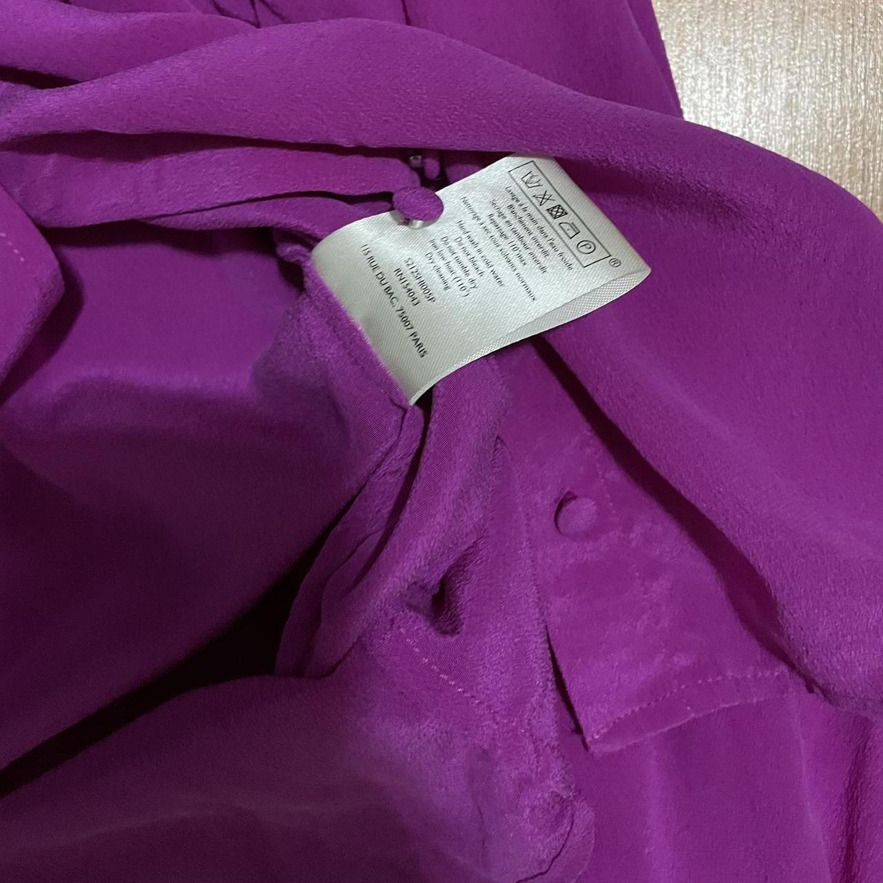 Sézane Women's Pink and Purple Shirt | Depop