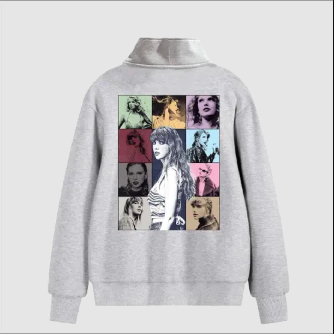 Taylor Swift Eras Tour OFFICIAL Grey Quarter-Zip - Depop