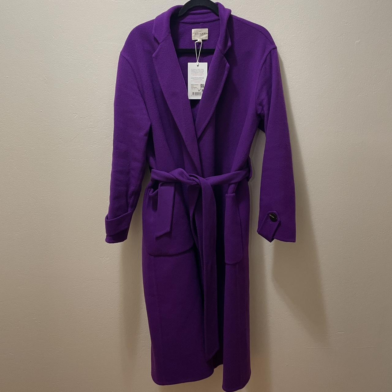 Mederick Coat - Purple - Wool - Sézane
