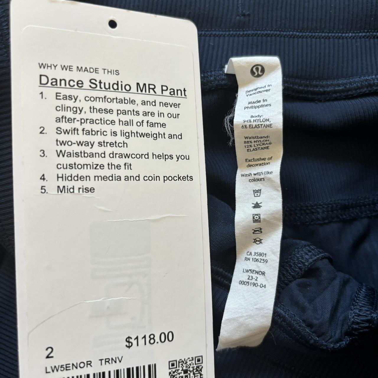 lululemon dance studio mid rise pants! regular fit, - Depop