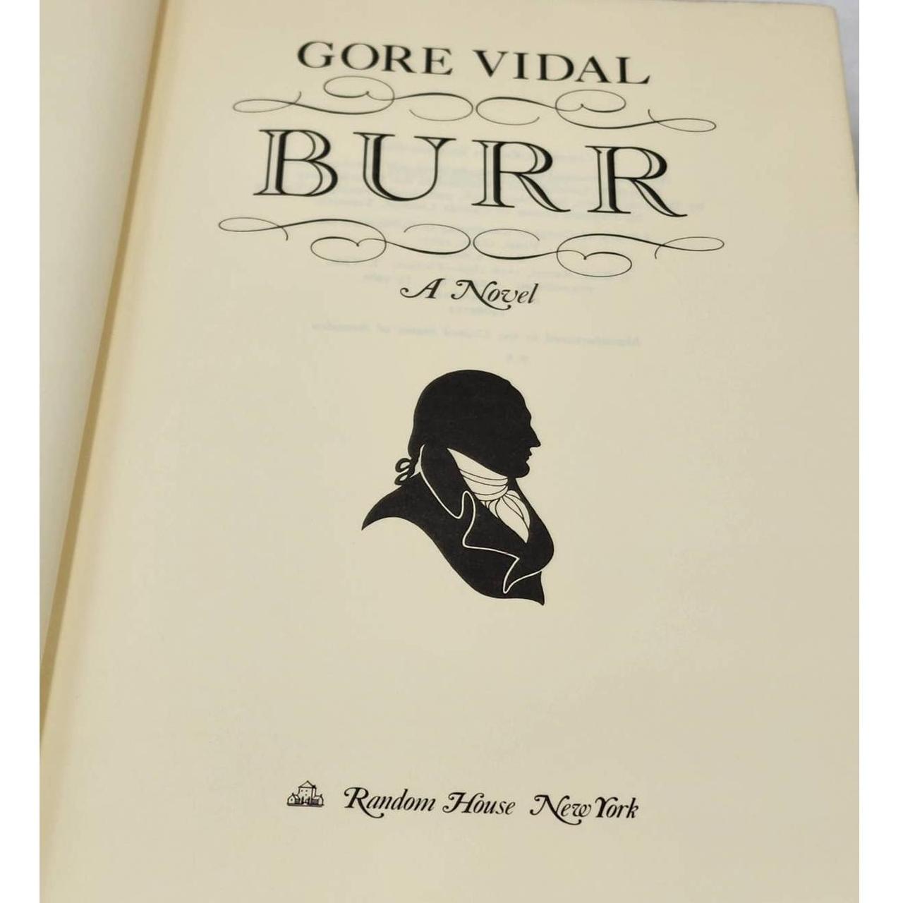 gore vidal aaron burr gore vidal aaron burr
