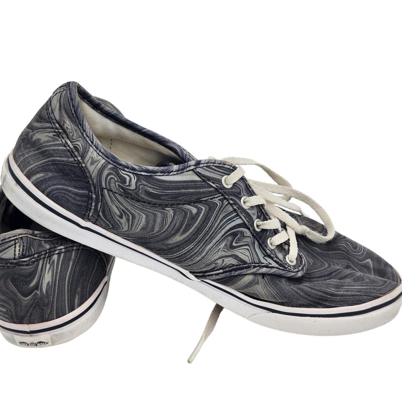 VANS Off the Wall Shoes Womens Size 9 Marbled Black. Depop