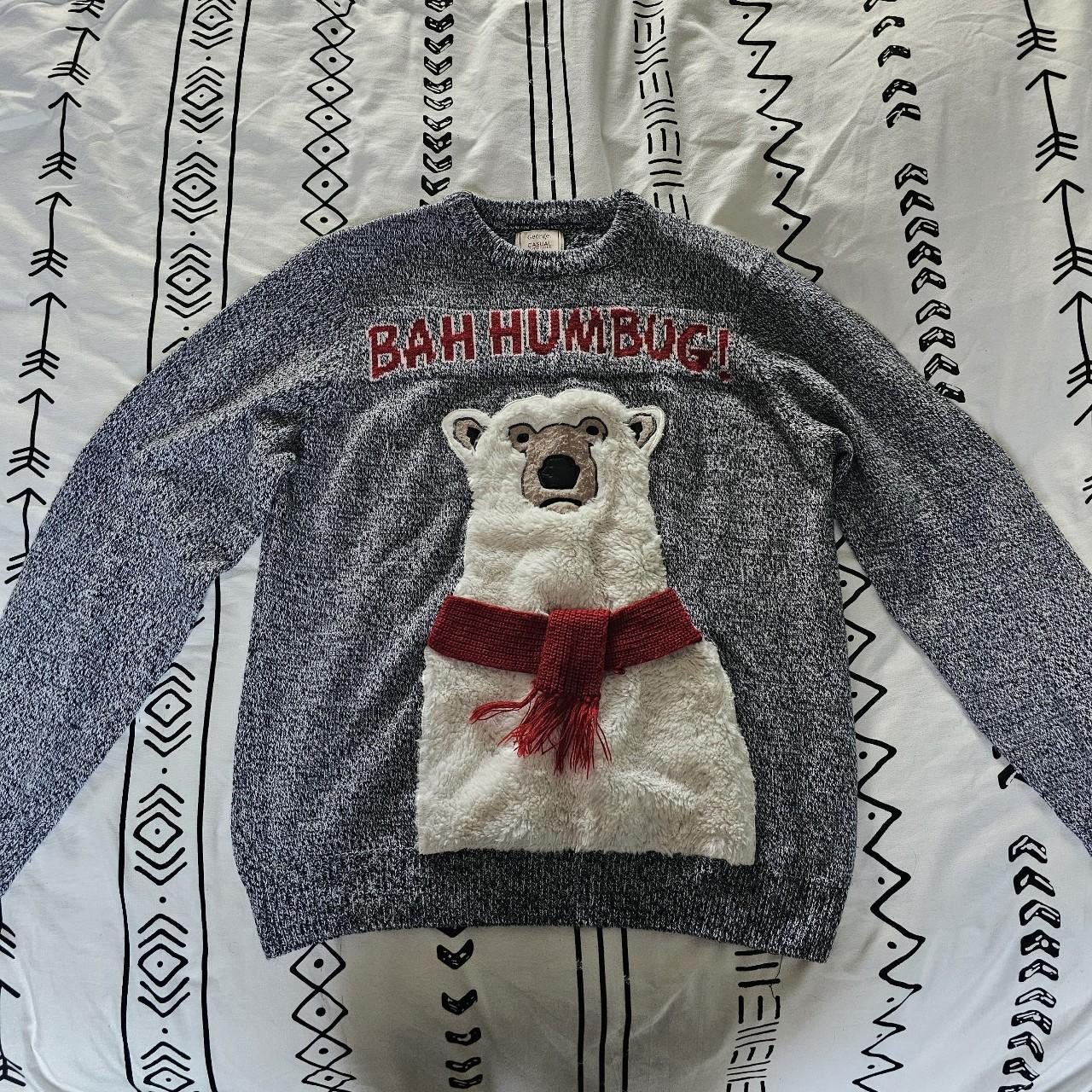 Mens polar clearance bear christmas jumper