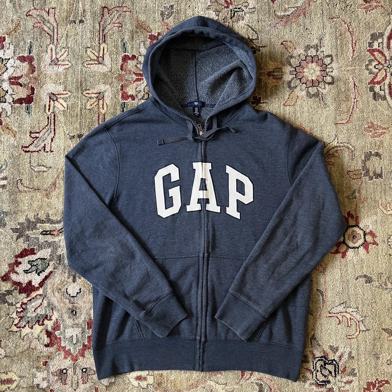 Vintage Y2K GAP Zip Up Hoodie Tag: GAP Size: - Depop