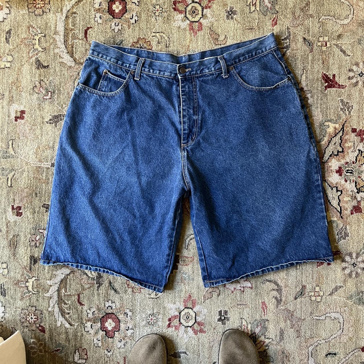 Vintage Y2K Solo Semore Oversized Baggy Jean Shorts | Depop