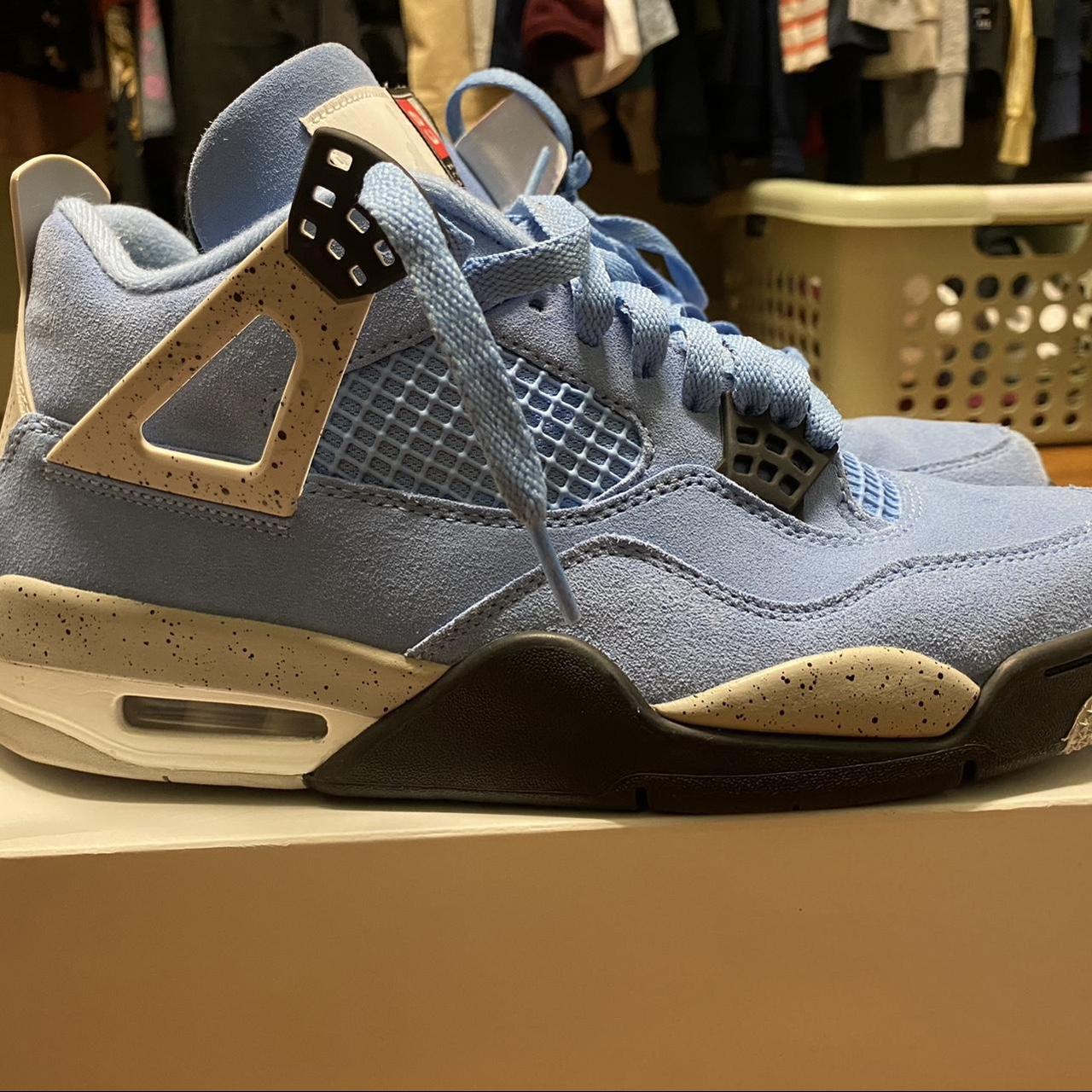 Authentic USED AIR JORDAN 4 RETRO 'UNIVERSITY... - Depop