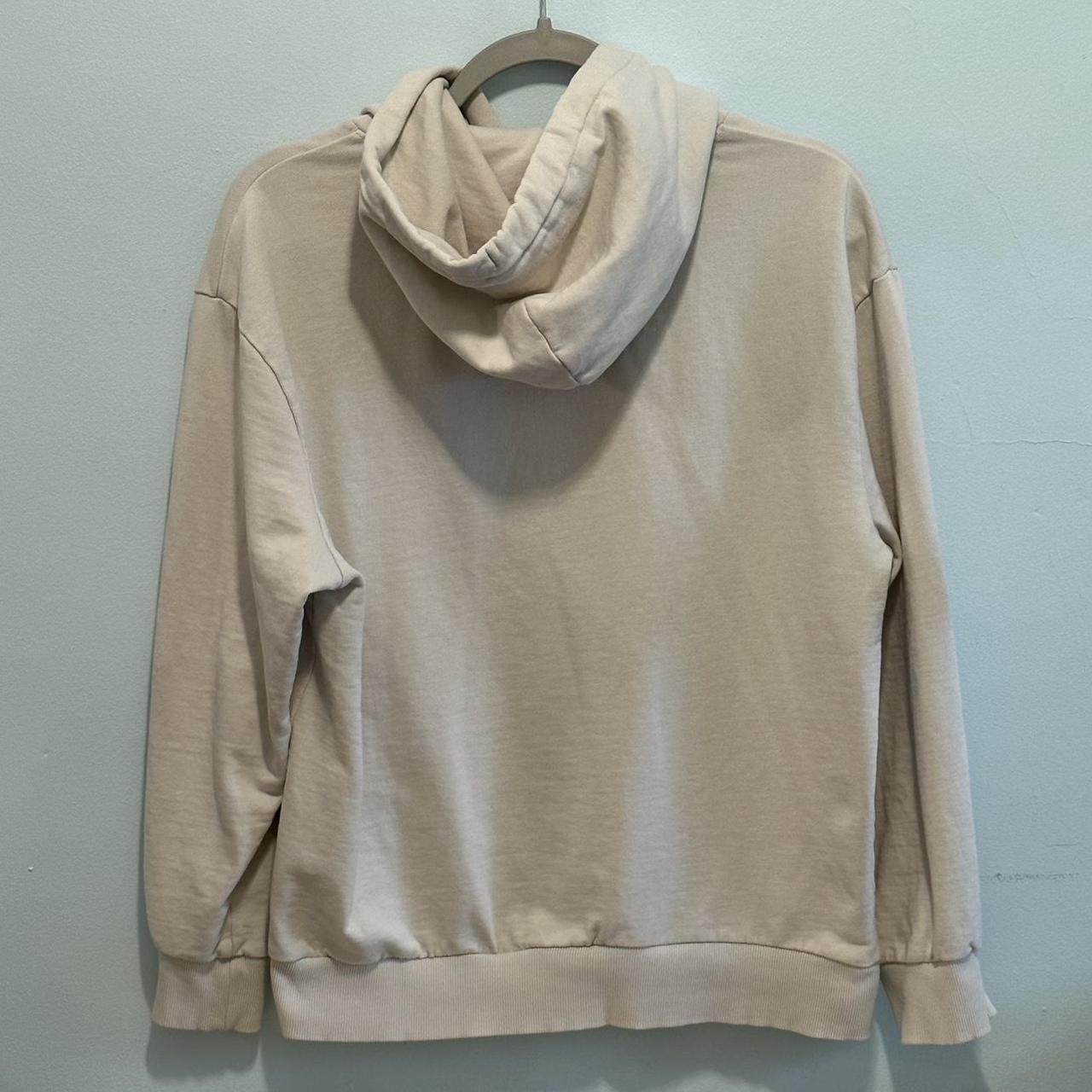 SPRINGFIELD solid cream white hoodie mint... Depop